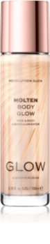 Makeup Revolution Glow Molten iluminador líquido para rosto e corpo
