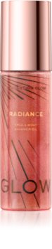 Makeup Revolution Glow Shimmer csillogó száraz olaj arcra és testre