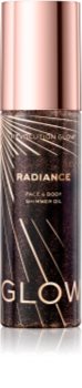 Makeup Revolution Glow Shimmer huile sèche pailletée visage et corps