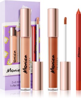 Makeup Revolution X Friends sada na rty Monica odstín