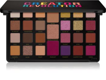 Makeup Revolution Creator paleta očních stínů