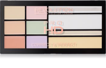 Makeup Revolution Pro HD Correct & Perfect Concealer Palette With Highlighter