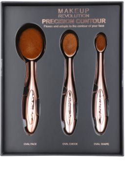 Makeup Revolution Pro Precision Contour Set – Oval Pinsel Für Contouring & Make-up