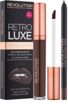 Makeup Revolution Retro Luxe ματ σετ για τα χείλη