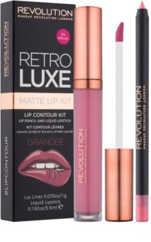Makeup Revolution Retro Luxe set za usne s mat učinkom