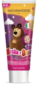 Masha & The Bear Kids dantų pasta vaikams braškių skonio