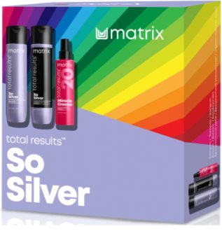 Matrix Total Results So Silver confezione regalo (neutralizzante per toni gialli)