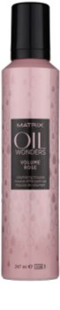 Matrix Oil Wonders Volume Rose espuma para el cabello para dar volumen