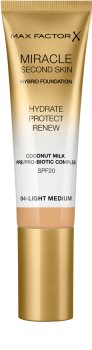 Max Factor Miracle Second Skin hydratisierendes cremiges Make-up SPF 20