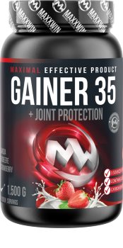 Maxxwin GAINER 35 doplněk stravy pro podporu fyzické výkonnosti strawberry