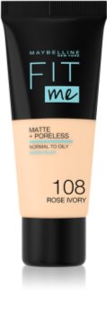 Maybelline Fit Me! Matte+Poreless matující make-up pro normální a mastnou pleť