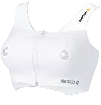 Medela Easy Expression™ Bustier White sutiã para facilitar a extração de leite