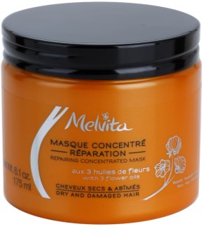 Melvita Hair mascarilla regeneradora para cabello seco y dañado