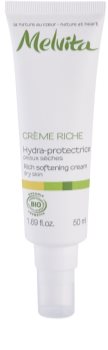 Melvita Les Essentiels creme hidratante alisante para pele seca