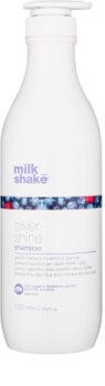 Milk Shake Silver Shine Shampoo for Blonde Hair for Yellow Tones Neutralization