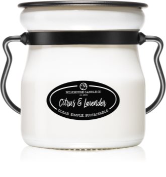 Milkhouse Candle Co. Creamery Citrus & Lavender vonná svíčka Cream Jar