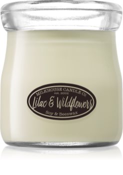 Milkhouse Candle Co. Creamery Lilac & Wildflowers mirisna svijeća Cream Jar