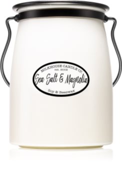 Milkhouse Candle Co. Creamery Sea Salt & Magnolia vela perfumada Butter Jar