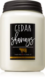 Milkhouse Candle Co. Farmhouse Cedar Shavings mirisna svijeća Mason Jar