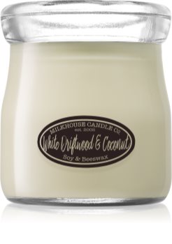 Milkhouse Candle Co. Creamery White Driftwood & Coconut Tuoksukynttilä Kermapurkki
