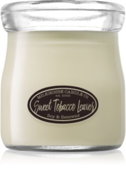 Milkhouse Candle Co. Creamery Sweet Tobacco Leaves kvapioji žvakė grietinės indelyje