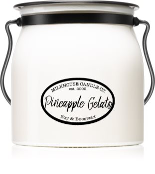 Milkhouse Candle Co. Creamery Pineapple Gelato αρωματικό κερί Butter Jar