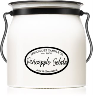 Milkhouse Candle Co. Creamery Pineapple Gelato vela perfumada Butter Jar