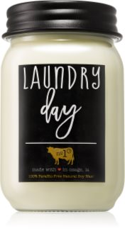 Milkhouse Candle Co. Farmhouse Laundry Day duftlys Konserveskrukke