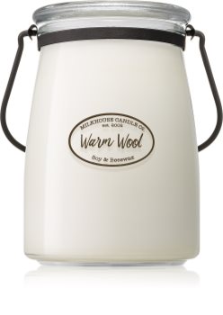 Milkhouse Candle Co. Creamery Warm Wool doftljus Butter Jar