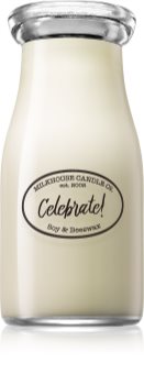 Milkhouse Candle Co. Creamery Celebrate! scented candle Milkbottle