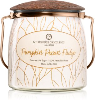 Milkhouse Candle Co. Creamery Pumpkin Pecan Fudge vela perfumada Butter Jar