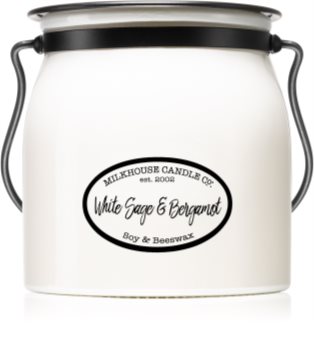 Milkhouse Candle Co. Creamery White Sage & Bergamot świeczka zapachowa  Butter Jar