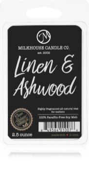 Milkhouse Candle Co. Creamery Linen & Ashwood smeltevoks