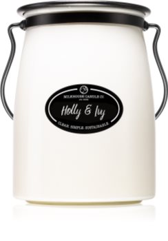 Milkhouse Candle Co. Creamery Holly & Ivy mirisna svijeća