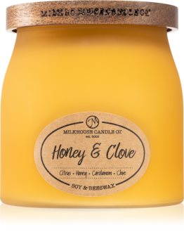 Milkhouse Candle Co. Sentiments Honey & Clove illatos gyertya