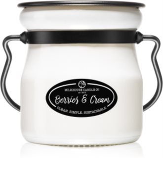 Milkhouse Candle Co. Creamery Berries & Cream geurkaars Cream Jar