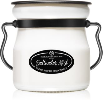 Milkhouse Candle Co. Creamery Saltwater Mist Tuoksukynttilä Kermapurkki