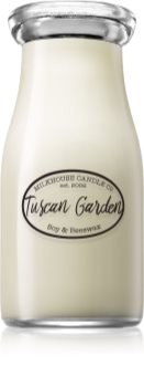 Milkhouse Candle Co. Creamery Tuscan Garden doftljus Mjölkflaska