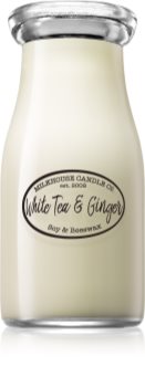 Milkhouse Candle Co. Creamery White Tea & Ginger scented candle Milkbottle