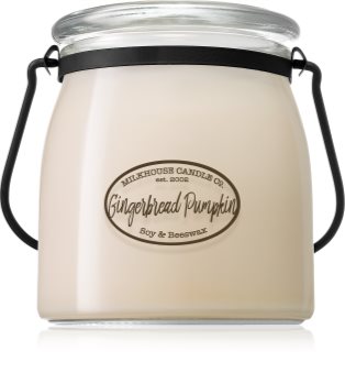 Milkhouse Candle Co. Creamery Gingerbread Pumpkin vela perfumada Butter Jar