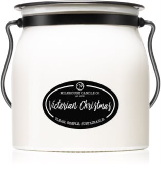 Milkhouse Candle Co. Creamery Victorian Christmas vela perfumada  Butter Jar I.