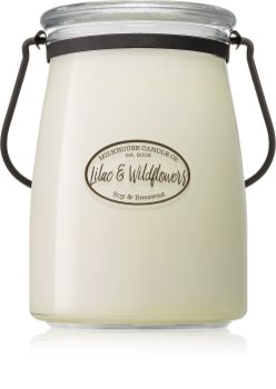 Milkhouse Candle Co. Creamery Lilac & Wildflowers lumânare parfumată Butter Jar