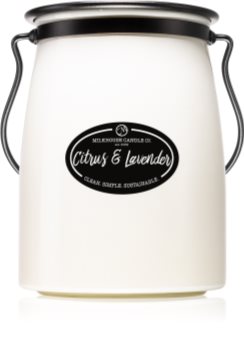 Milkhouse Candle Co. Creamery Citrus & Lavender vela perfumada Butter Jar