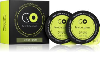 Millefiori GO Lemon Grass auto luchtverfrisser  Vervangende Vulling
