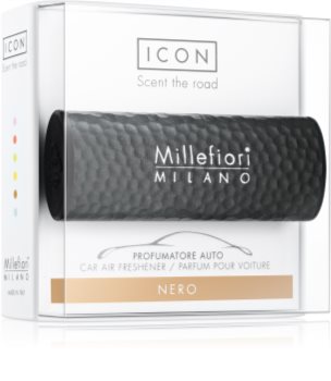 Millefiori Icon Nero vôňa do auta Hammered Metal
