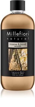 Millefiori Natural Incense & Blond Woods recharge pour diffuseur d'huiles essentielles