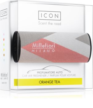 Millefiori Icon Orange Tea désodorisant voiture Textile Geometric