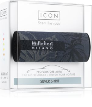 Millefiori Icon Silver Spirit parfum pentru masina Textile Geometric
