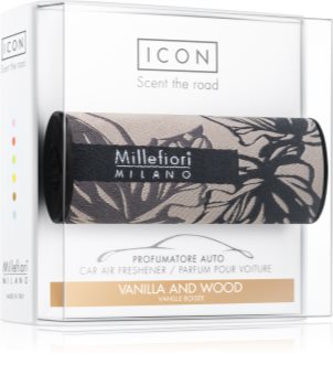 Millefiori Icon Vanilla & Wood désodorisant voiture Textile Geometric
