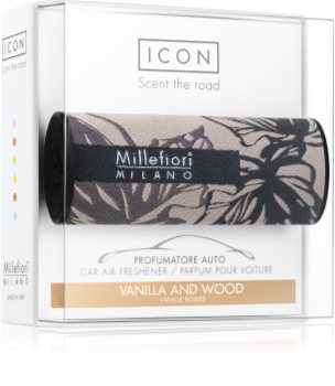 Millefiori Icon Vanilla & Wood vôňa do auta Textile Geometric